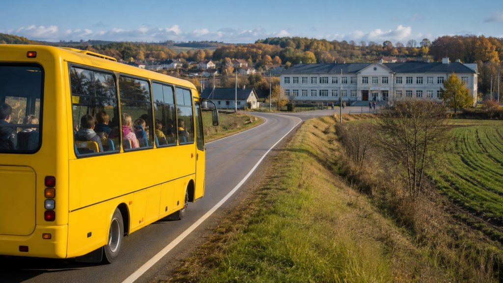Шкільний підвіз на Житомирщині: як організовано доставку учнів у 2026 році