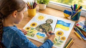 20 ідей малюнків до Дня захисників за віком: сюжети для 1–4, 5–8 і старших класів, техніки, поради з підписом і куди передати готові роботи.