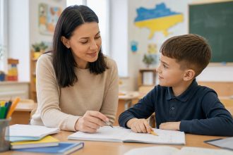 Банк готових фраз вербального оцінювання: 50 формулювань за ситуаціями — успіх, помилка, прогрес, робота в групі — і таблиця «замість → скажіть».