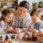 Як святкувати Великдень із дітьми: техніки розпису яєць за віком, фарбування природними барвниками, символіка кошика і формат шкільної майстерні.